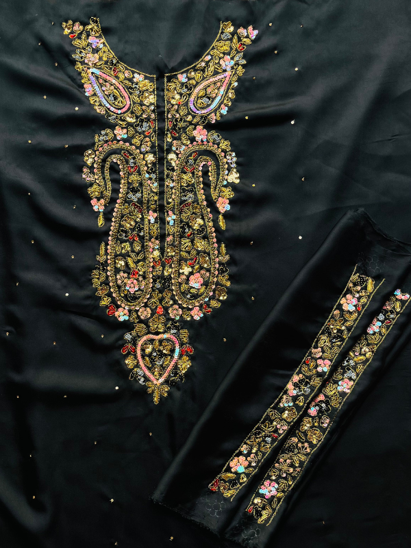 Black Unstitched 2pc